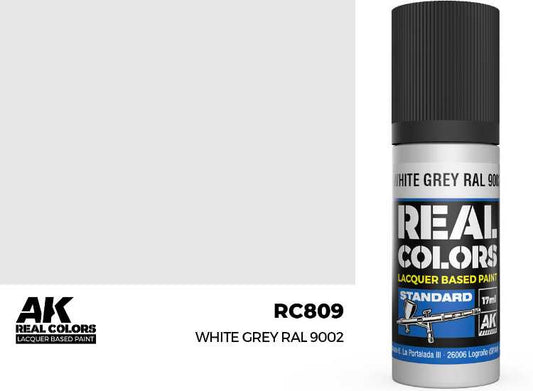 17ml AK Interactive - Real Colors Lacquer Paint - White Grey RAL 9002
