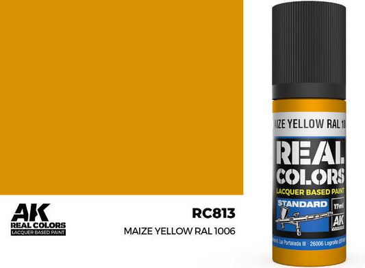 17ml AK Interactive - Real Colors Lacquer Paint - Maize Yellow RAL 1006