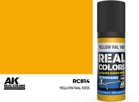 17ml AK Interactive - Real Colors Lacquer Paint - Yellow RAL 1003