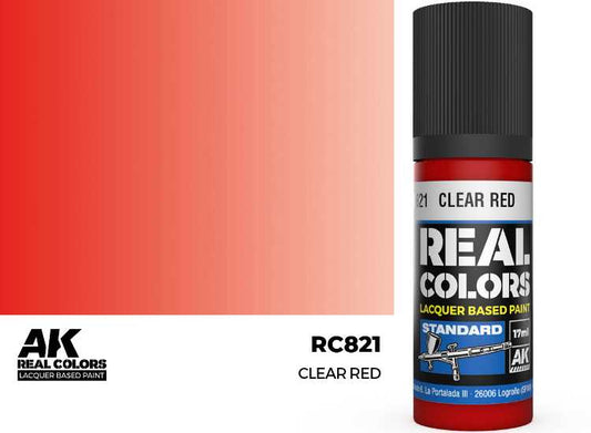 17ml AK Interactive - Real Colors Lacquer Paint - Clear Red