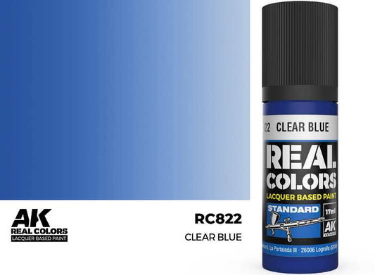 17ml AK Interactive - Real Colors Lacquer Paint - Clear Blue