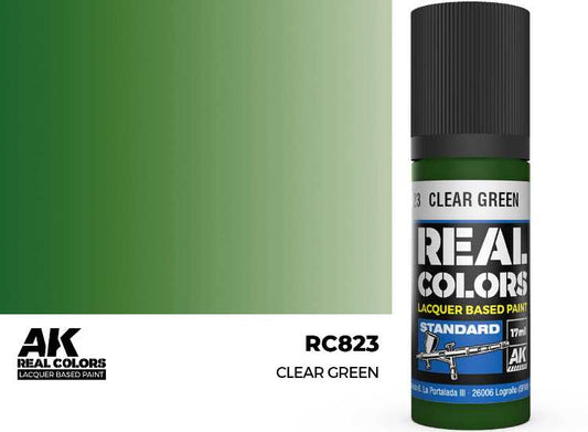 17ml AK Interactive - Real Colors Lacquer Paint - Clear Green