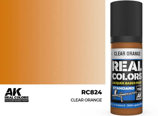 17ml AK Interactive - Real Colors Lacquer Paint - Clear Orange