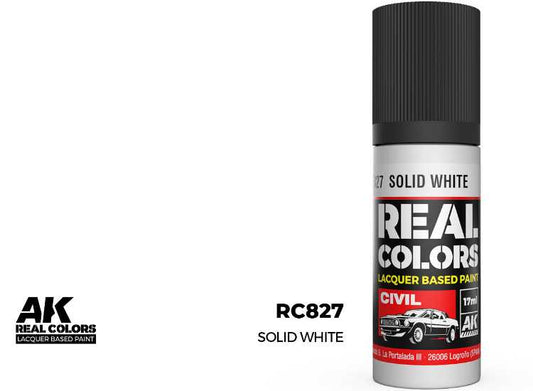 17ml AK Interactive - Real Colors Lacquer Paint - Solid White