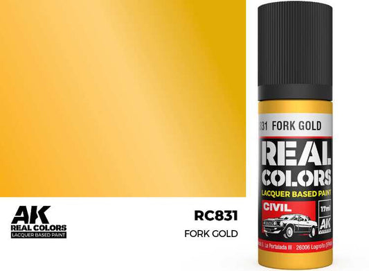 17ml AK Interactive - Real Colors Lacquer Paint - Fork Gold