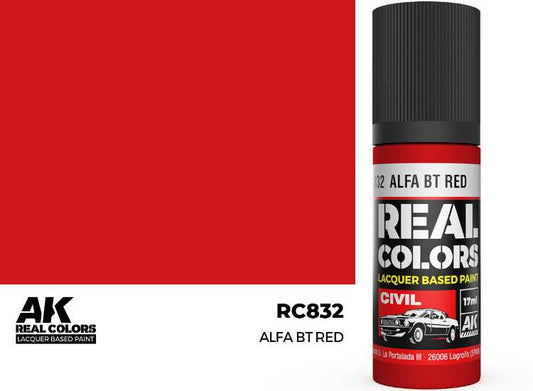 17ml AK Interactive - Real Colors Lacquer Paint - Alfa BT Red