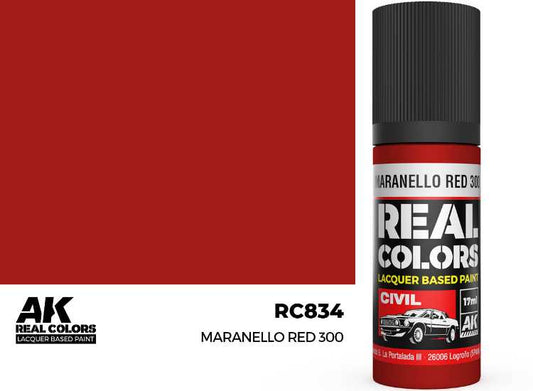 17ml AK Interactive - Real Colors Lacquer Paint - Maranello Red