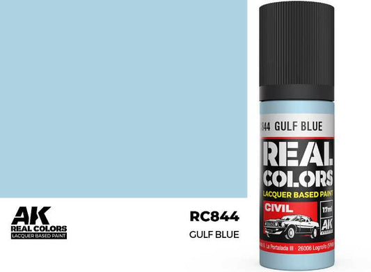 17ml AK Interactive - Real Colors Lacquer Paint - GULF Blue