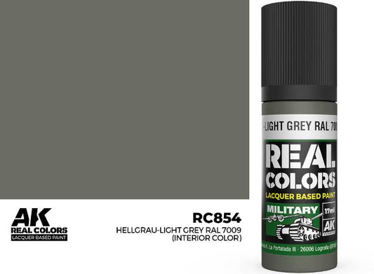 17ml AK Interactive - Real Colors Lacquer Paint - -Light Grey RAL 7009 (interior color)