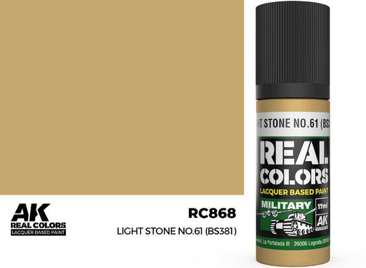 17ml AK Interactive - Real Colors Lacquer Paint - Light Stone No.61 (BS381)
