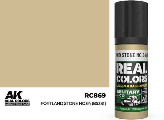 17ml AK Interactive - Real Colors Lacquer Paint - Portland Stone No.64 (BS381)