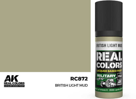17ml AK Interactive - Real Colors Lacquer Paint - British Light Mud