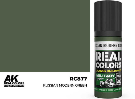 17ml AK Interactive - Real Colors Lacquer Paint - Russian Modern Green