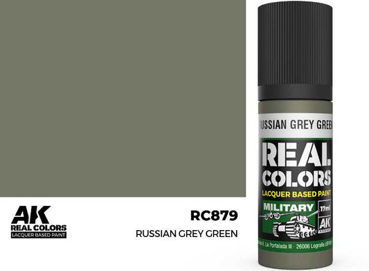 17ml AK Interactive - Real Colors Lacquer Paint - Russian Grey Green