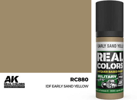 17ml AK Interactive - Real Colors Lacquer Paint - IDF Early Sand Yellow