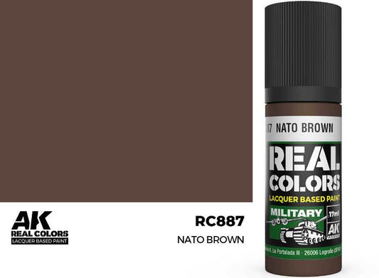 17ml AK Interactive - Real Colors Lacquer Paint - NATO Brown