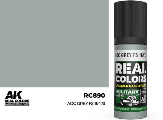 17ml AK Interactive - Real Colors Lacquer Paint - ADC Grey FS 16473