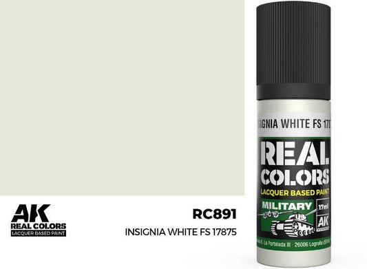 17ml AK Interactive - Real Colors Lacquer Paint - Insignia White FS 17875