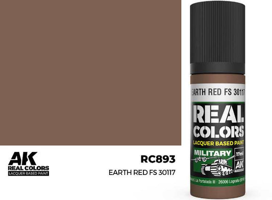 17ml AK Interactive - Real Colors Lacquer Paint - Earth Red FS 30117
