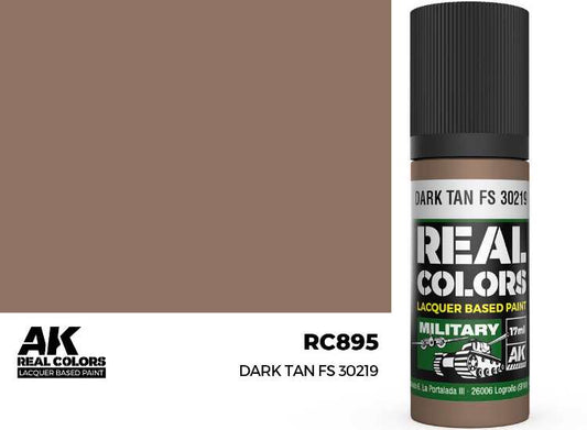 17ml AK Interactive - Real Colors Lacquer Paint - Dark Tan FS 30219
