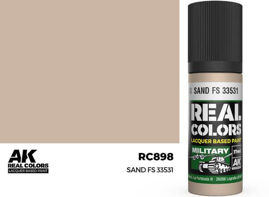 17ml AK Interactive - Real Colors Lacquer Paint - Sand FS 33531