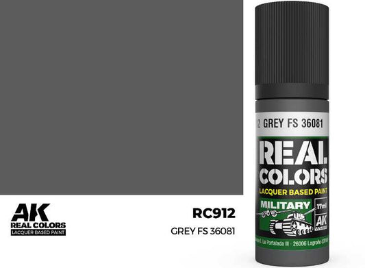 17ml AK Interactive - Real Colors Lacquer Paint - Grey FS 36081