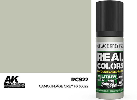 17ml AK Interactive - Real Colors Lacquer Paint - Camouflage Grey FS 36622