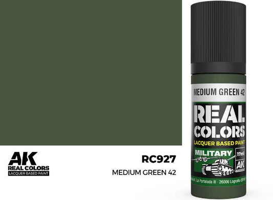 17ml AK Interactive - Real Colors Lacquer Paint - Medium Green 42