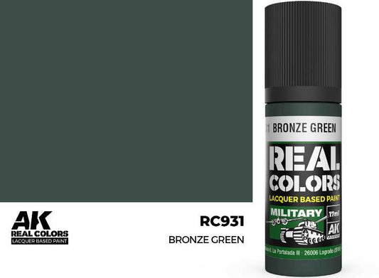17ml AK Interactive - Real Colors Lacquer Paint - Bronze Green