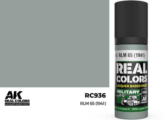 17ml AK Interactive - Real Colors Lacquer Paint - RLM 65 (1941)