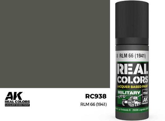 17ml AK Interactive - Real Colors Lacquer Paint - RLM 66 (1941)