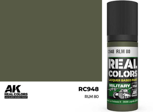 17ml AK Interactive - Real Colors Lacquer Paint - RLM 80