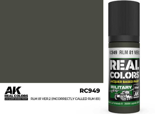 17ml AK Interactive - Real Colors Lacquer Paint - RLM 81 Ver.2 (incorrectly called RLM 83)