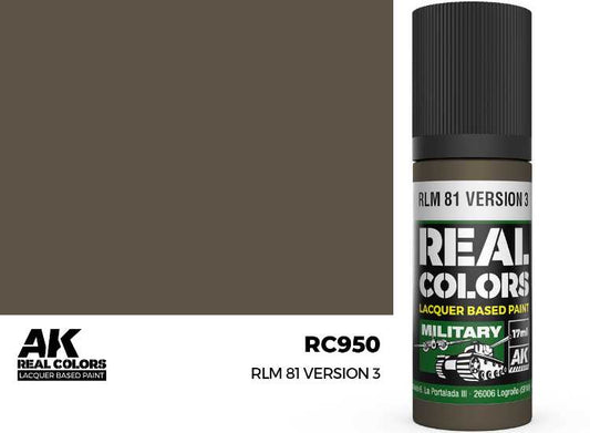 17ml AK Interactive - Real Colors Lacquer Paint - RLM 81 Version 3