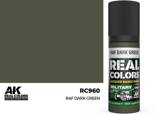 17ml AK Interactive - Real Colors Lacquer Paint - RAF Dark Green