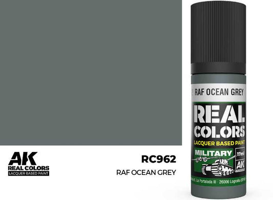 17ml AK Interactive - Real Colors Lacquer Paint - RAF Ocean Grey