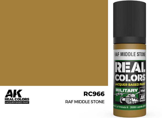 17ml AK Interactive - Real Colors Lacquer Paint - RAF Middle Stone