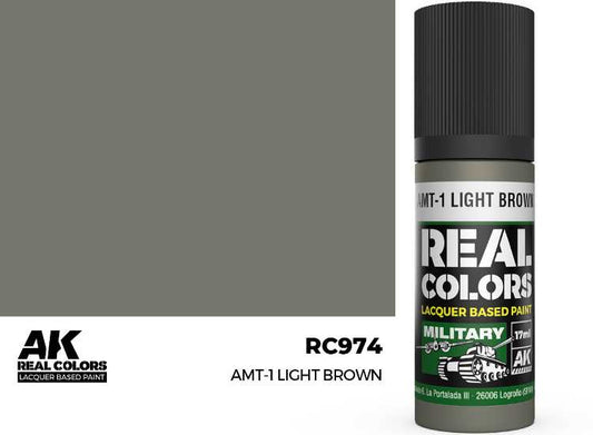 17ml AK Interactive - Real Colors Lacquer Paint - AMT-1 Light Brown