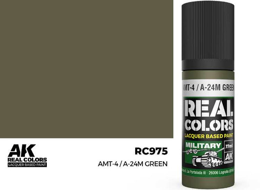 17ml AK Interactive - Real Colors Lacquer Paint - AMT-4 / A-24M Green