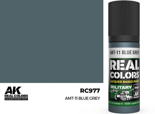 17ml AK Interactive - Real Colors Lacquer Paint - AMT-11 Blue Grey
