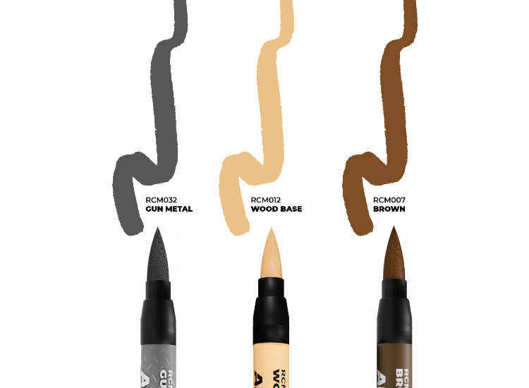 '- AK Interactive - Tools - Set of 3 Real Colors Markers
