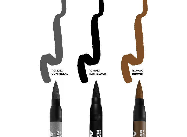 '- AK Interactive - Weapons - Set of 3 Real Colors Markers