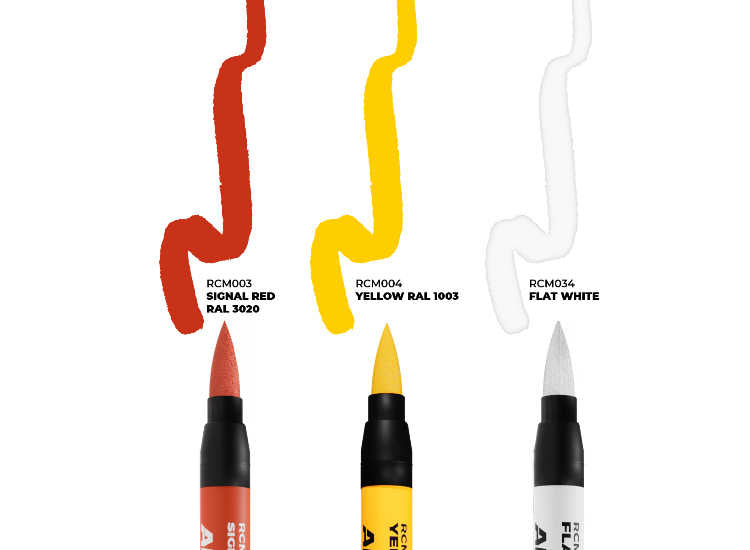 '- AK Interactive - Tactical Markings - Set of 3 Real Colors Markers