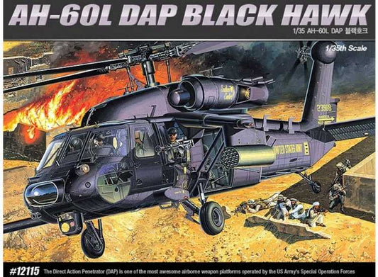 1/35 Academy - Sikorsky AH-60L DAP Black Hawk Helicopter