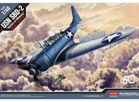 1/48 Academy - SBD-2 Dauntless Midway US Navy (ex Accurate Miniatures)