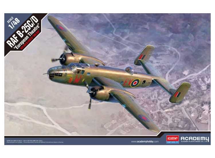 1/48 Academy - RAF B-25C/D "European Theatre"