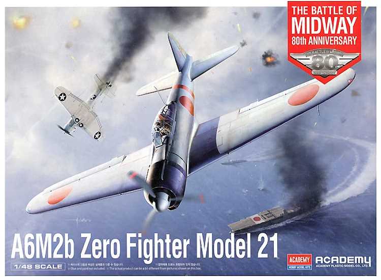 1/48 Academy - Mitsubishi A6M2b Zero Fighter Model 21