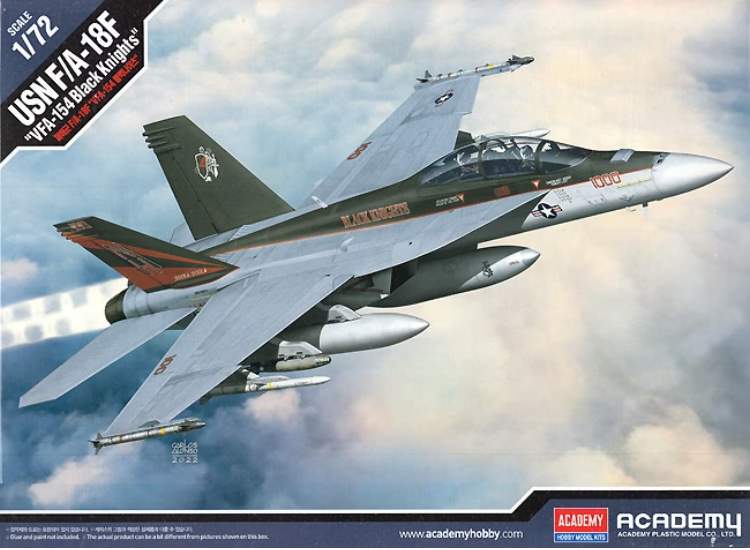 1/72 Academy - USN F/A-18F Hornet VFA-154 Black Knights