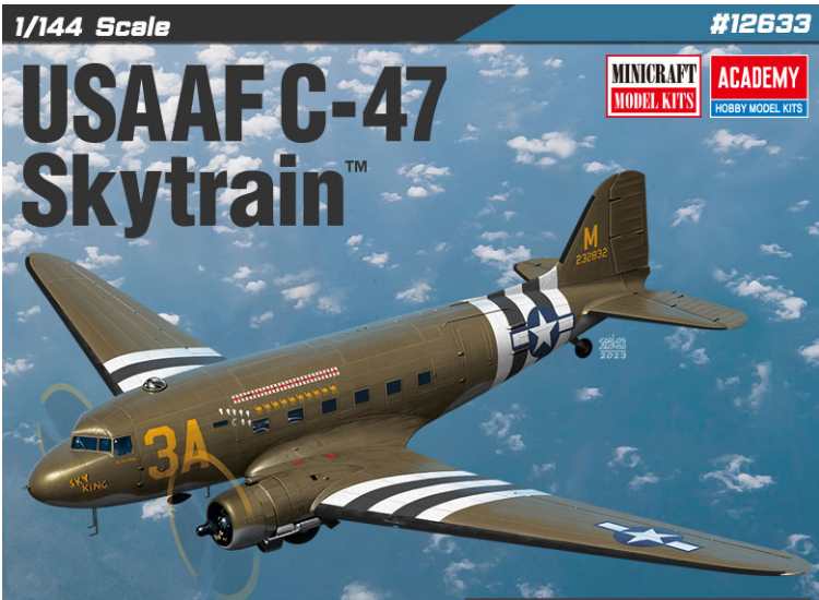 1/144 Academy - USAAF C-47 Skytrain