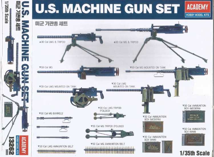 1/35 Academy - US Machine Gun Set